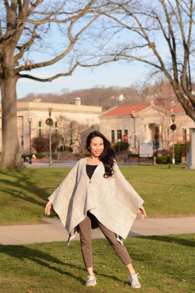 Hand Spun Cotton Poncho